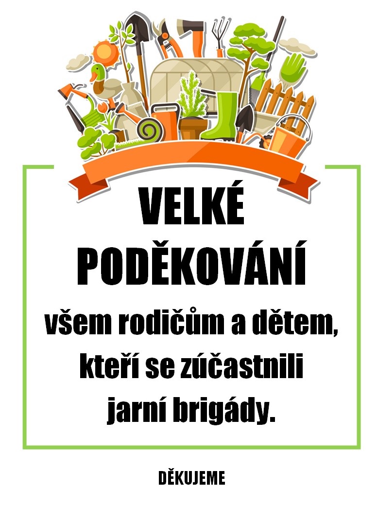 PODĚKOVÁNÍ NA WEB