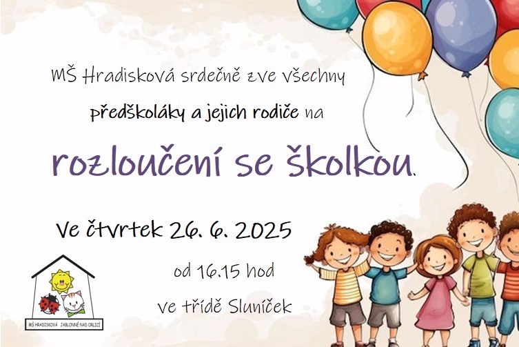 pozvánka na loučení