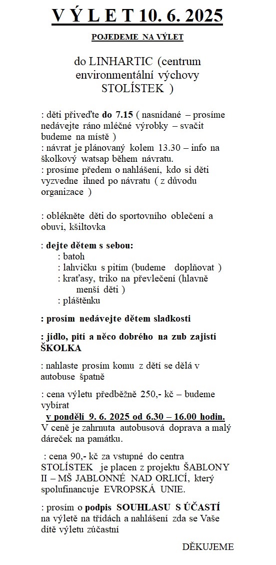 výlet 1